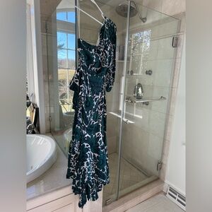 Flowy J. Crew one-shoulder dress, size 4